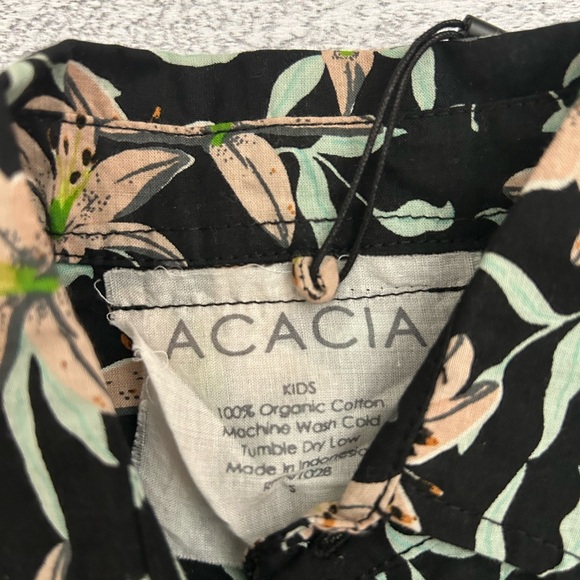 NWT Acacia Kids Boys Aloha Shirt Monet Small - Picture 3 of 9